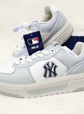 MLB男鞋女鞋NY复古学长鞋情侣休闲厚底增高运动鞋板鞋3ASXCLS4N