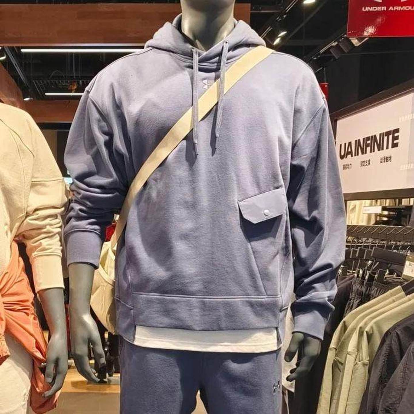 UA24新款男子抓绒训练连帽卫衣