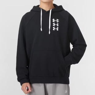 Fleece男子加绒训练连帽套头卫衣1389427 Rival 安德玛UA春季 新款