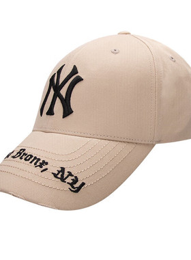 MLB男女同款棒球帽NY刺绣标防晒遮阳鸭舌帽情侣休闲运动帽3ACPKP0