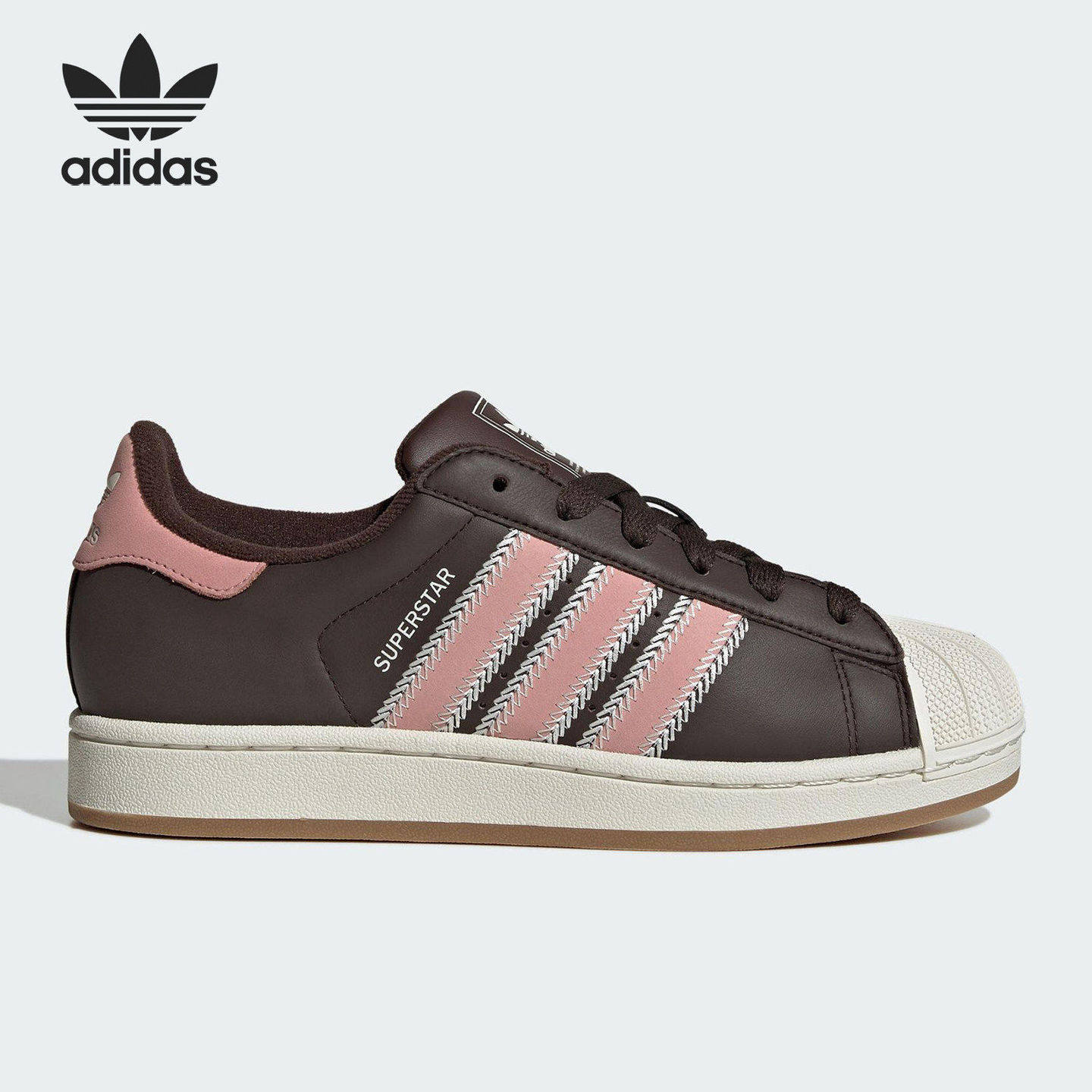 Adidas/阿迪达斯三叶草板鞋女款低帮经典贝壳头运动休闲鞋JP8167