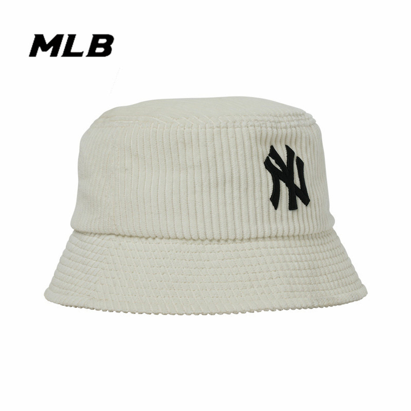 MLB灯芯绒渔夫帽防风保暖帽子