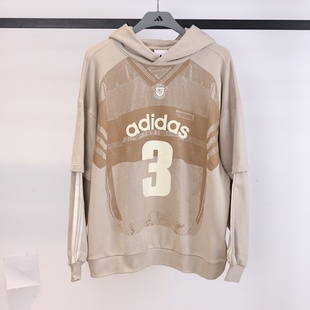 KC2607 KC2608 25新款 adidas阿迪达斯三叶草男子假两件卫衣套头衫