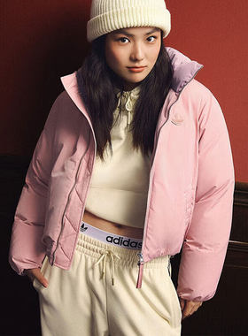 Adidas阿迪达斯三叶草女子24冬新款立领运动羽绒服JD3789 JD3788