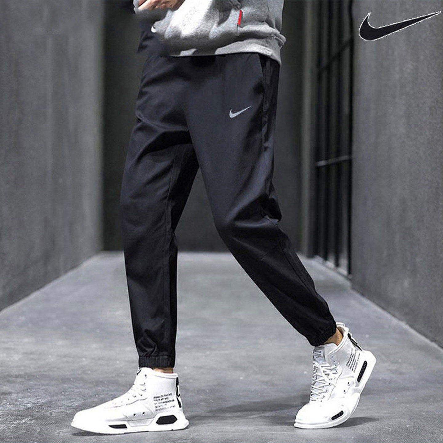 NIKE耐克男裤夏季新款薄款长裤速干透气运动裤束脚休闲裤FB7498