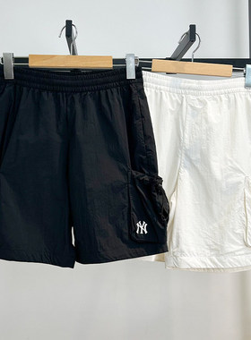 MLB短裤男女25新款NY刺绣小标情侣防晒凉感防泼水运动裤3ASMB0953