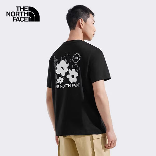 北面情侣款短袖男女圆领T恤