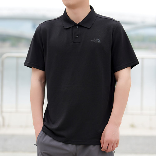 北面男士春夏POLO衫翻领短袖T恤