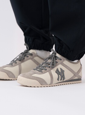 MLB德训鞋男女26新款NY复古薄底鞋低帮情侣运动休闲鞋3ASXEE16N