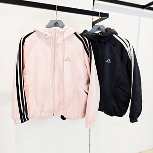 KB7606 女保暖运动连帽夹克外套KB7605 Adidas阿迪达斯25秋季 新款