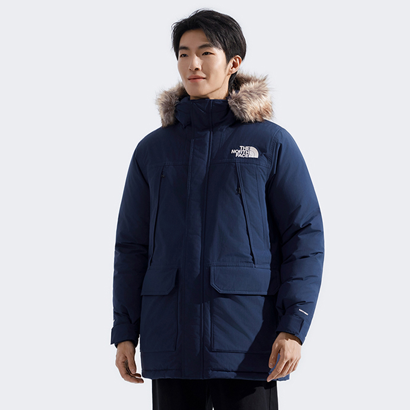 北面羽绒服男中长款600蓬鹅绒