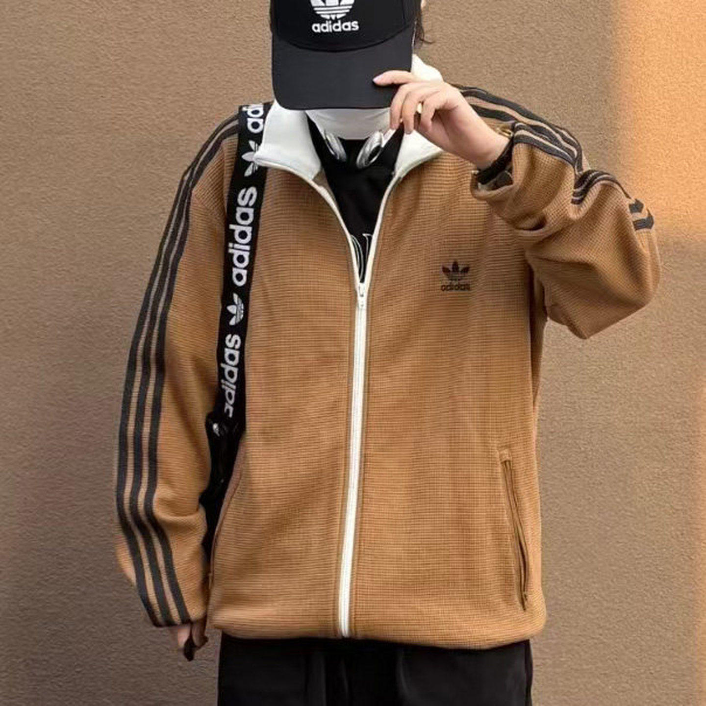 Adidas阿迪达斯25新款三叶草男子针织复古休闲运动夹克外套KB8952,运动服/休闲服装,运动茄克/外套,淘宝优惠券,粉丝福利购,淘宝优惠卷