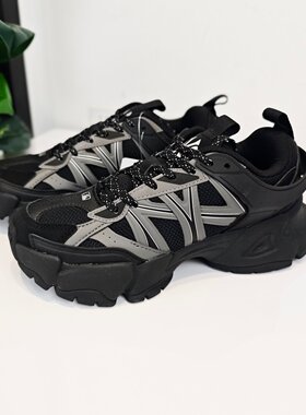 MLB情侣老爹鞋25秋季新款男女NY复古厚底增高运动休闲鞋3ARNP035N