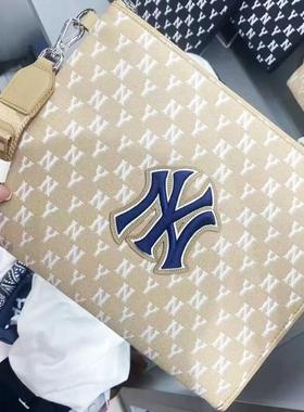 MLB包包NY复古老花满标手提包零钱包男女通勤手拿包拎包3APOS012N