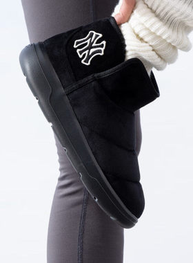 秋冬新款MLB棉鞋女士NY刺绣小标舒适保暖百搭运动休闲鞋3AWBBCB46