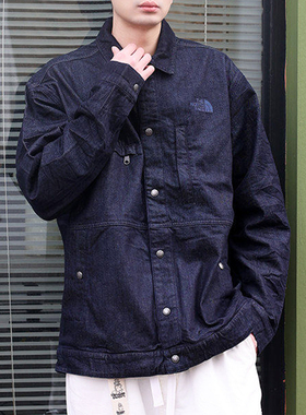 TheNorthFace北面26春夏新款男户外宽松翻领工装牛仔夹克外套8FZN