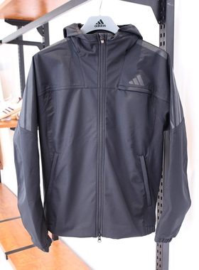 阿迪达斯男子25秋冬新款SL WARM JKT运动休闲连帽夹克外套KA1306