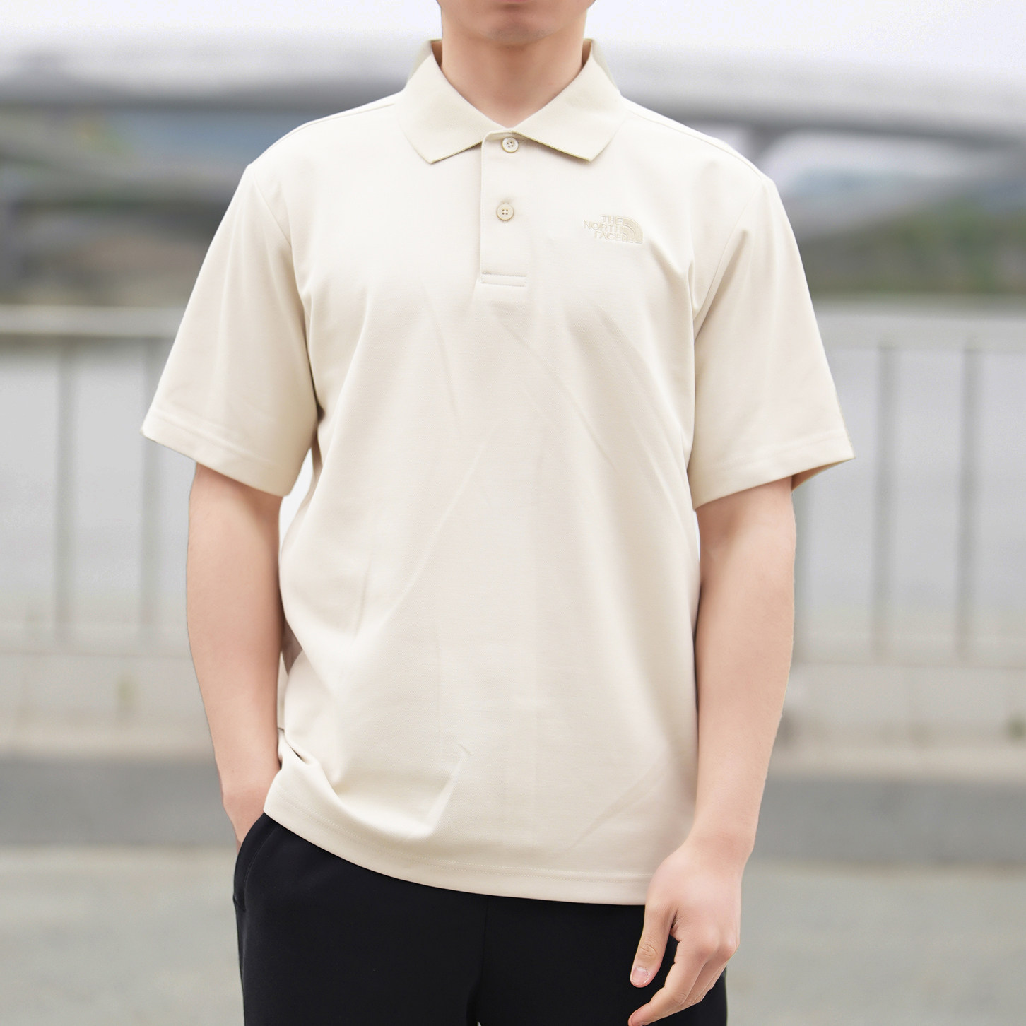 26春夏新款TheNorthFace北面男士POLO衫户外运动透气翻领短袖8GUC