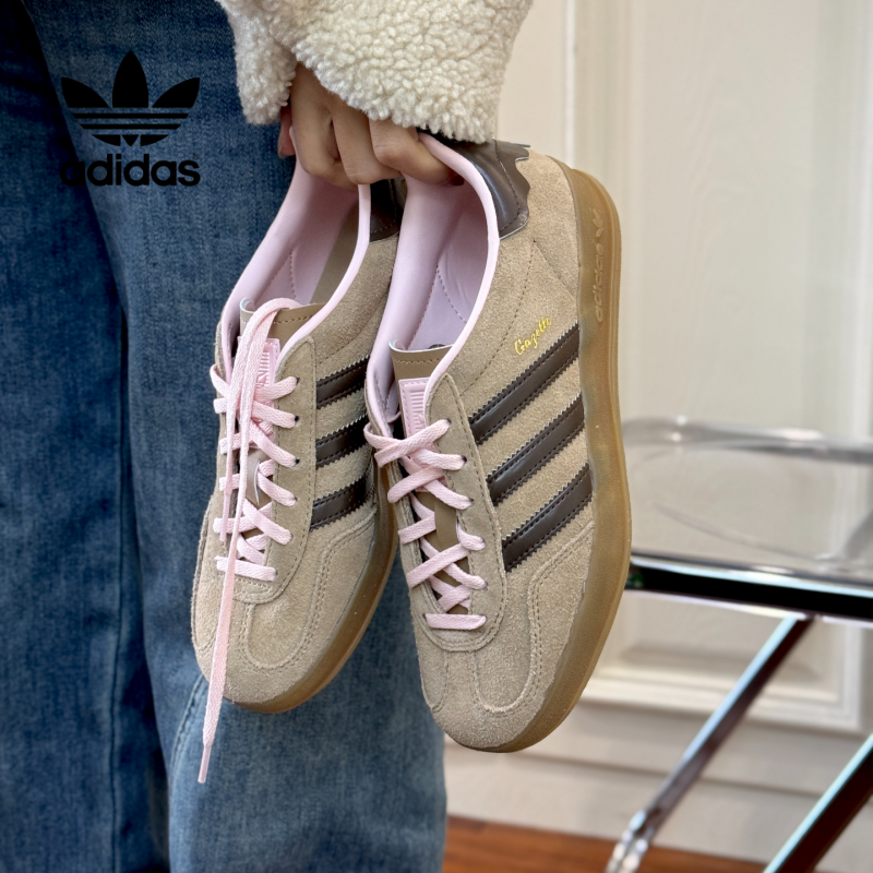 adidas阿迪三叶草板鞋男女款GAZELLE经典运动德训鞋JR8028