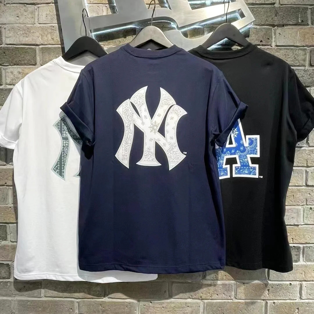 纽亦花短袖男女同款NY腰果花T恤