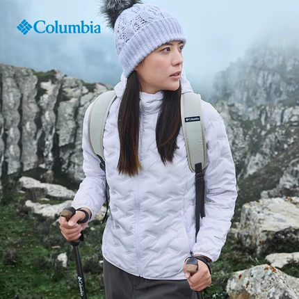 Columbia哥伦比亚羽绒服女25新款户外拒水650蓬鸭绒外套WR2769