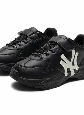 MLB童鞋魔术贴复古鞋舒适透气厚底增高百搭休闲运动鞋 7ASHJ204N