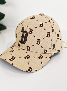 MLB棒球帽男女童25秋季新款NY钻石老花硬顶运动帽鸭舌帽7ACPMD45N