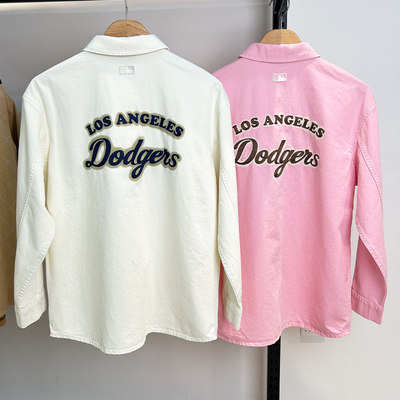 MLB运动休闲男女同款牛仔衬衫