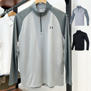 T恤 25新款 4拉链健身衣跑步运动速干长袖 男子1 1375435 安德玛UA
