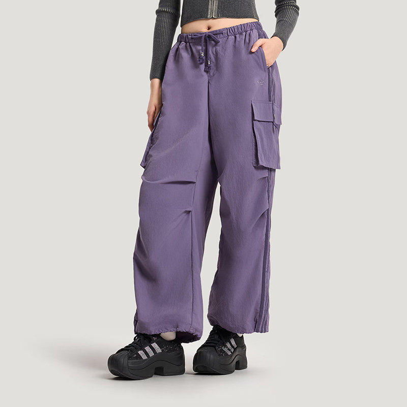 Adidas阿迪达斯三叶草女26春夏新款阔腿裤伞裤运动裤KV6897 6898,运动服/休闲服装,运动长裤,淘宝优惠券,粉丝福利购,淘宝优惠卷