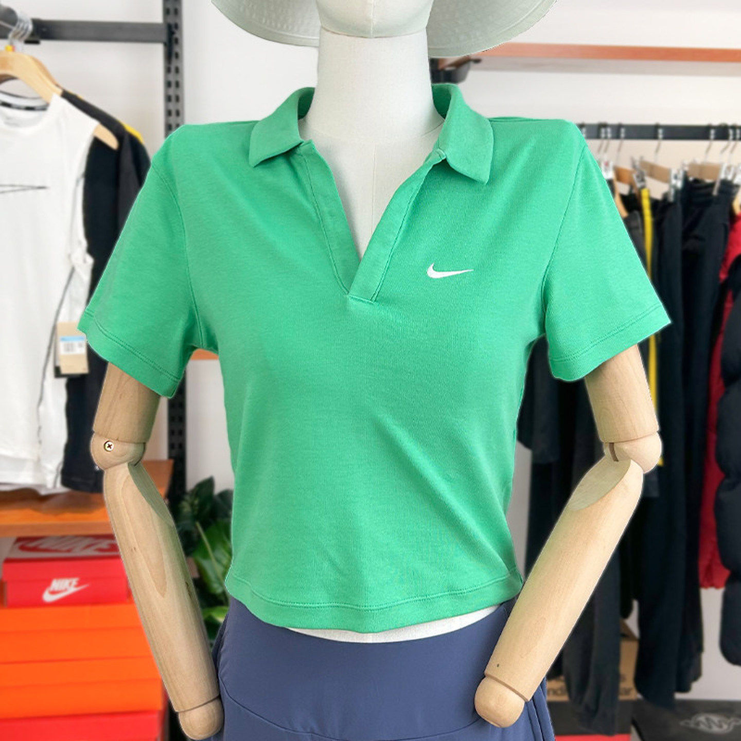 NIKE耐克女子针织运动POLO衫