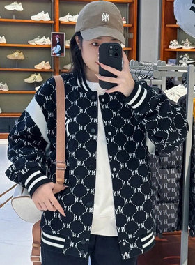 MLB外套男女NY老花满标秋冬上衣情侣夹克防风保暖棒球服3AJPM0641