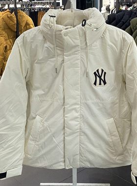 清仓MLB秋冬羽绒服男女同款运动休闲保暖宽松连帽外套3ADJB1126