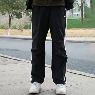 adidas阿迪达斯运动长裤 新款 男子梭织宽松拒水休闲裤 KR3077 26春季