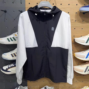 Adidas阿迪达斯外套男女同款 IK5058 NEO运动撞色连帽夹克IK5057