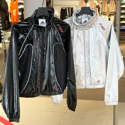adidas三叶草女子运动健身夹克