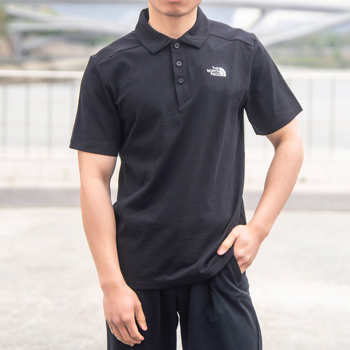 北面经典POLO衫男女户外短袖T恤