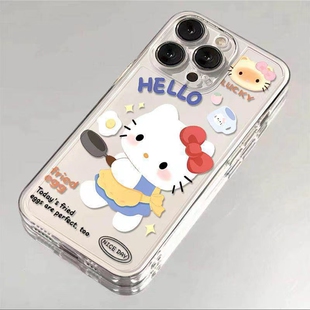 vivo煎蛋HelloKitty手机壳OPPO可爱iQOO13少女Reno12Pro心hello凯蒂Kitty猫KT女s20小众x200甜妹11适用neo10+