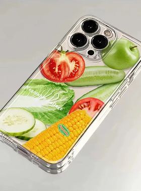 蔬菜水果手机壳小米15ultra夏天note14Pro生菜13黄瓜12夏日清新11绿色红米k80k70k60森系k50适用10女透明小众