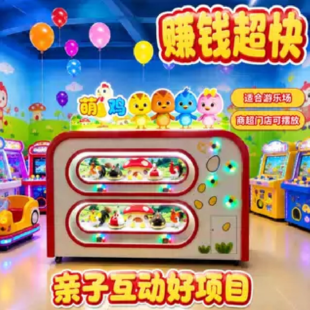 儿童电动游戏机卡通动漫主题游乐场设备亲子互动娱乐机