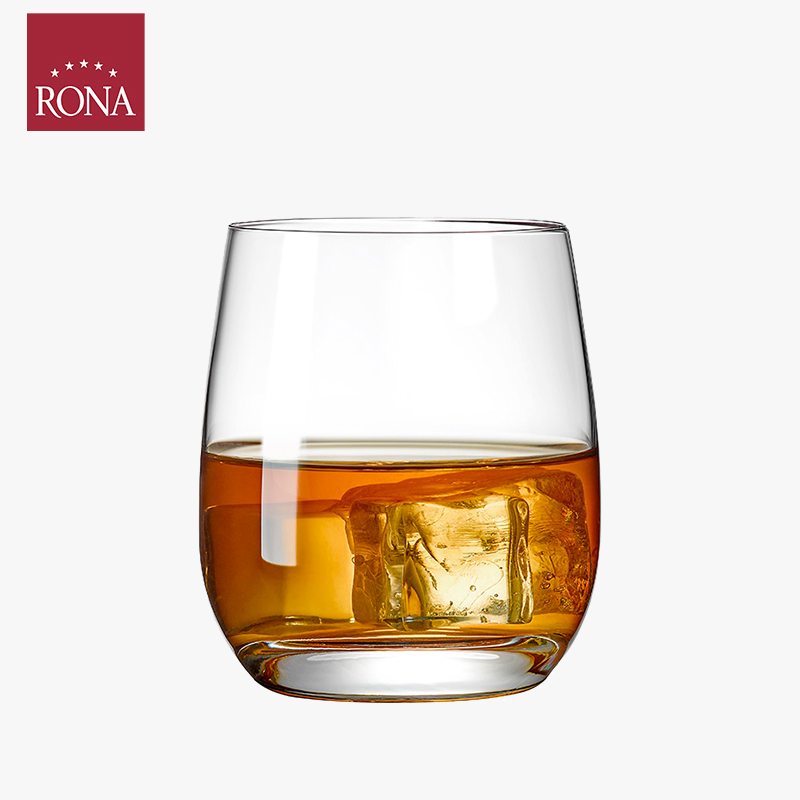 RONA洛娜酷爽水杯耐热进口水晶玻璃平底杯家用xo洋酒威士忌杯子