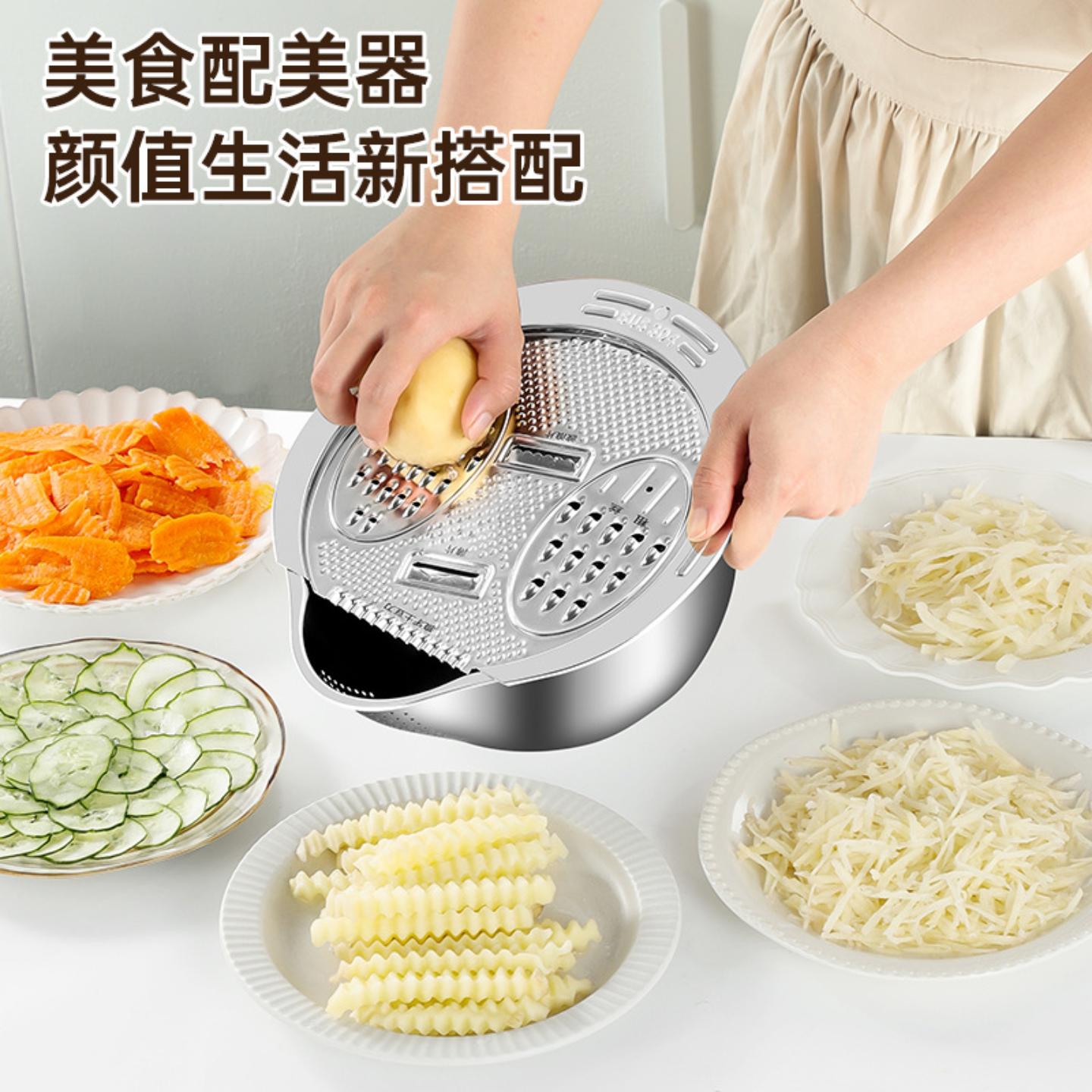 304不锈钢切菜刨丝切片土豆