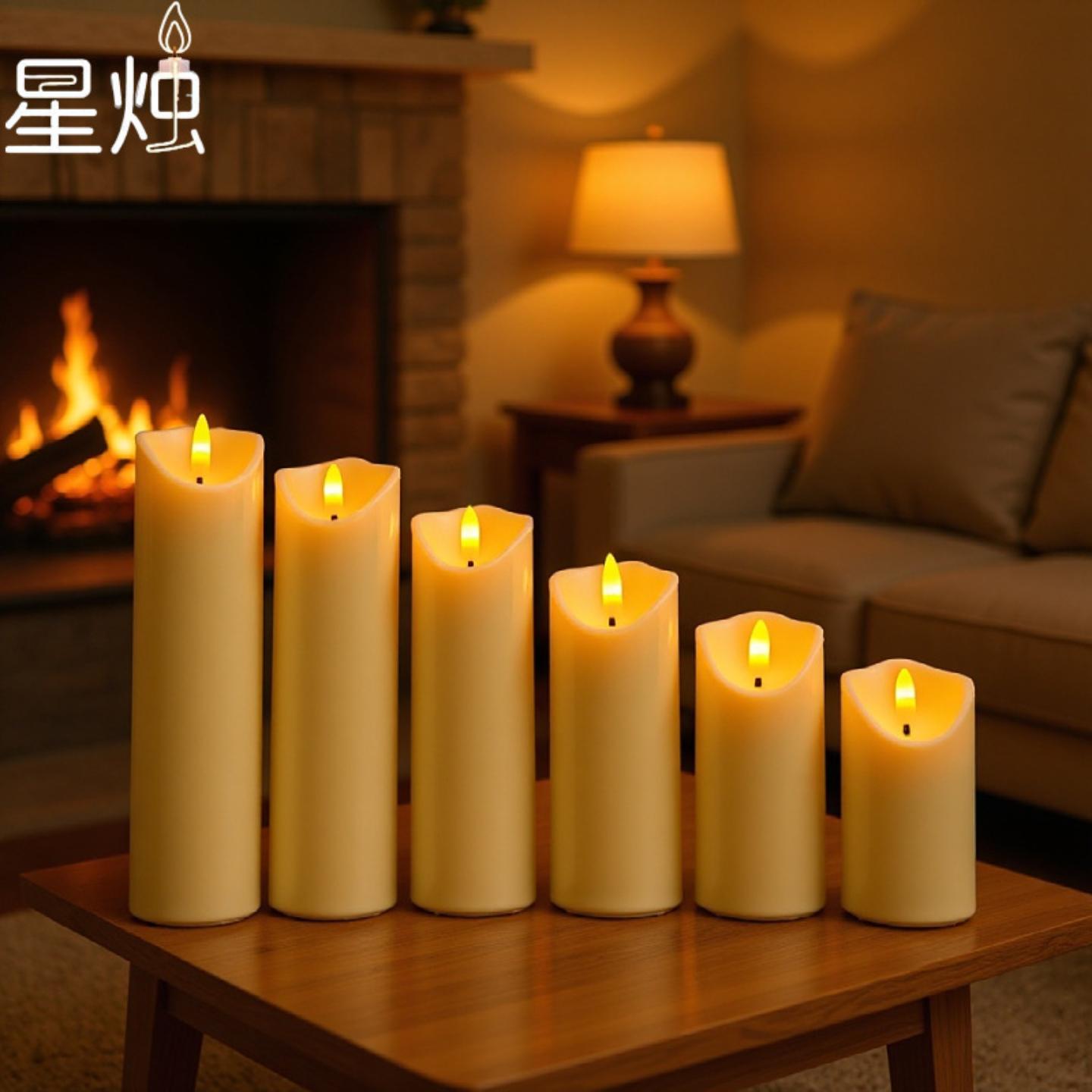 无焰蜡烛灯斜口5.3石蜡子弹头