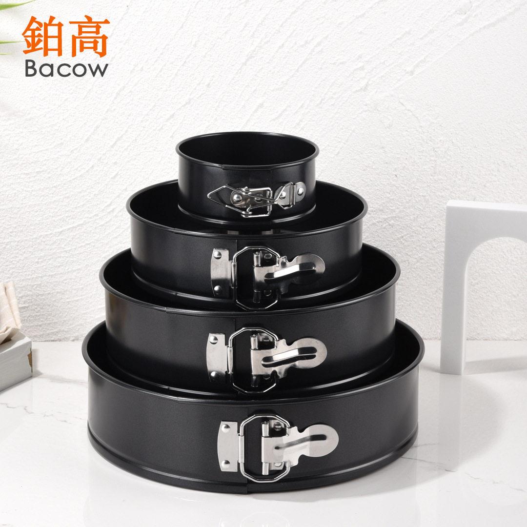 4/7//10寸不粘烤盘碳工钢活底锁扣形蛋糕模圆烘培烤9盘戚风790烘
