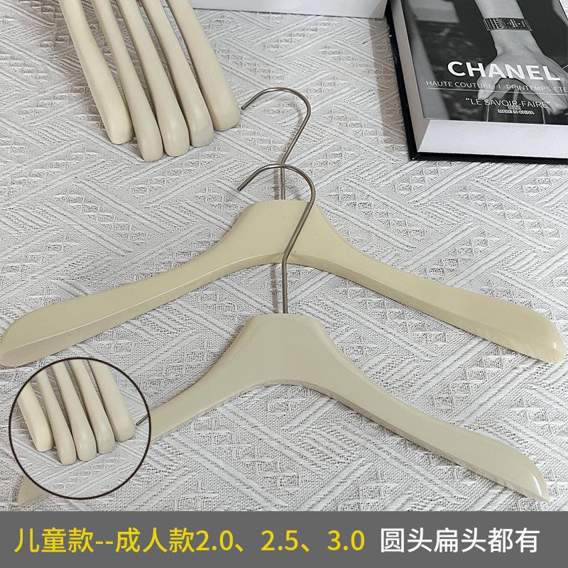 工厂白色衣裤架网红轻奢款时尚女装服PT店专用装韩实木奶衣裤架