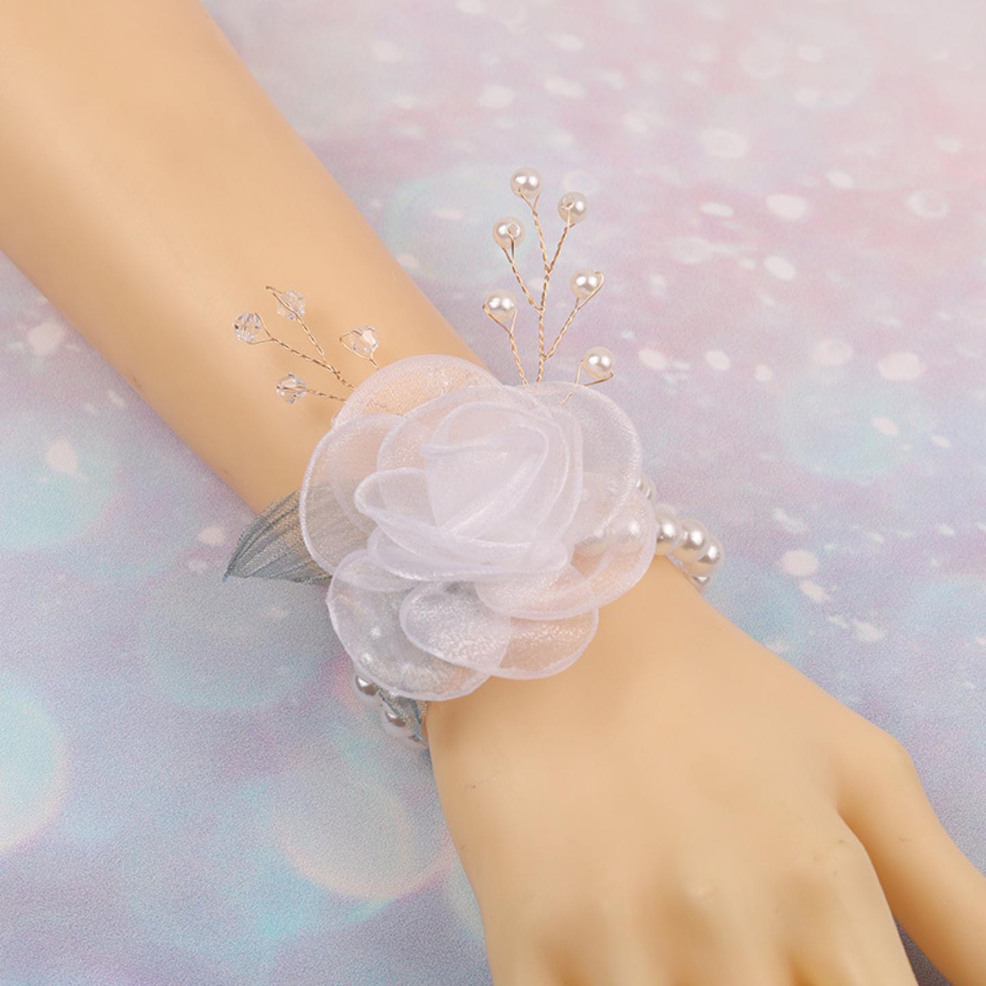 伴娘手腕花新娘结婚姐妹团手花