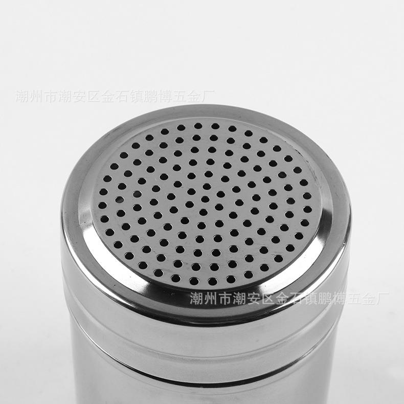 3PBX新款0孔4不钢调味胡罐带盖密单用调料瓶锈 厨房椒瓶多孔烧烤