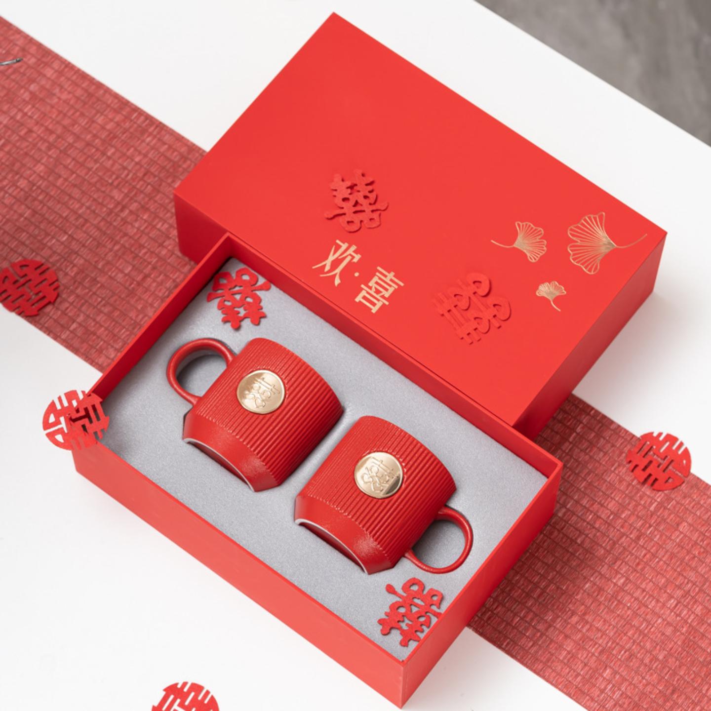 婚庆用品漱口水杯洗漱杯结婚陪嫁