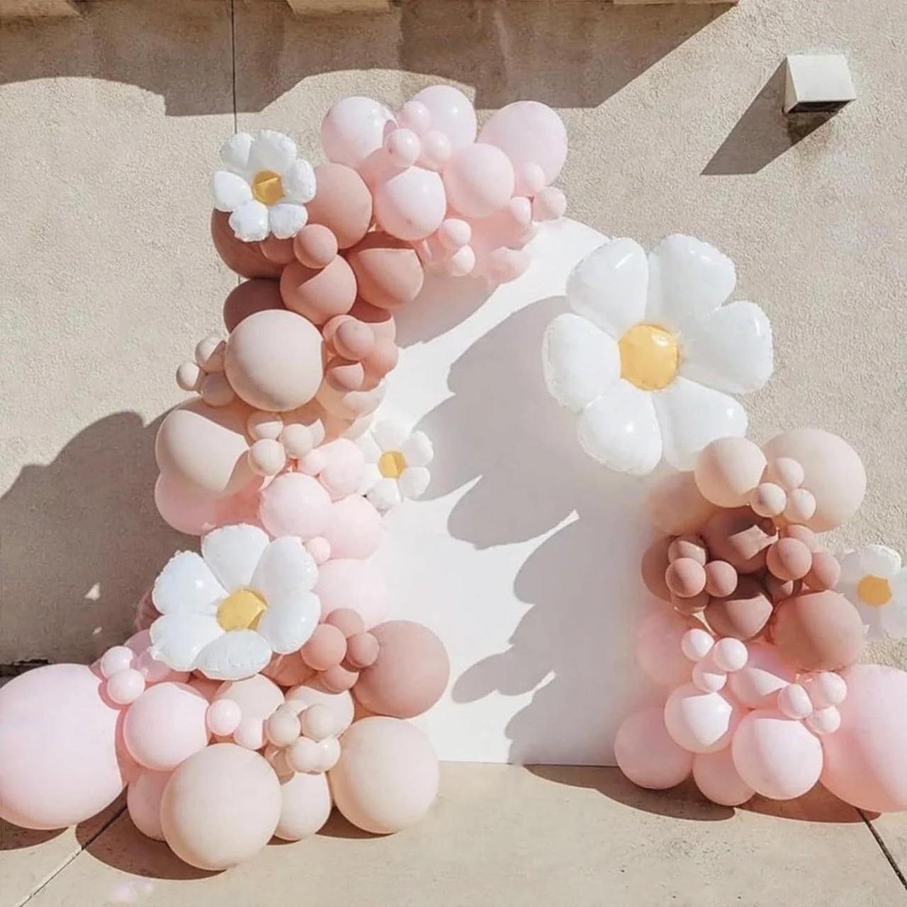复古雏菊气链花球系环组合套装生日派雏对婚庆装饰布置菊气球套餐