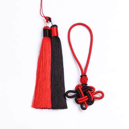 挂双色编中国结流苏件ZP81526手工织拼色优质吉祥配结汽车挂件半